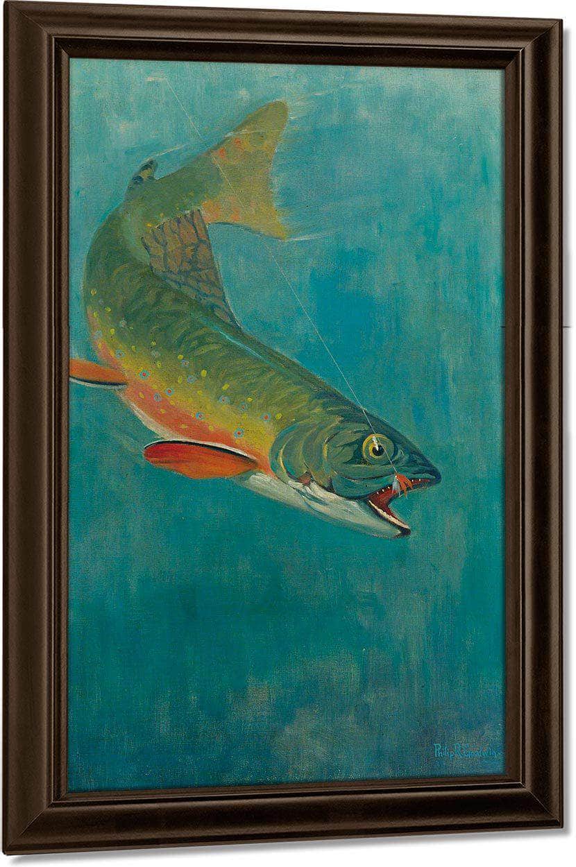 Catching The Bait By Philip R. By Goodwin Fine Art Print