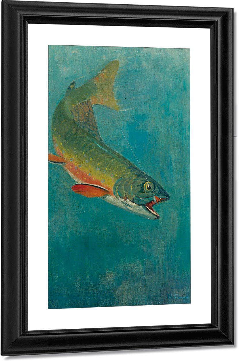 Catching The Bait By Philip R. By Goodwin Fine Art Print