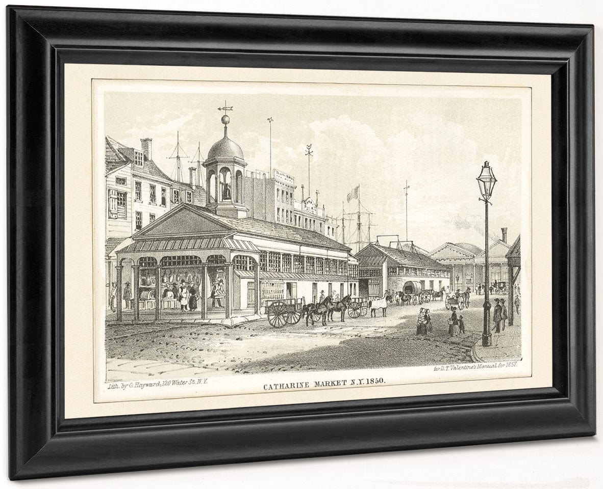 Catharine Market N.Y. 1850 2 By George Hayward Fine Art Print