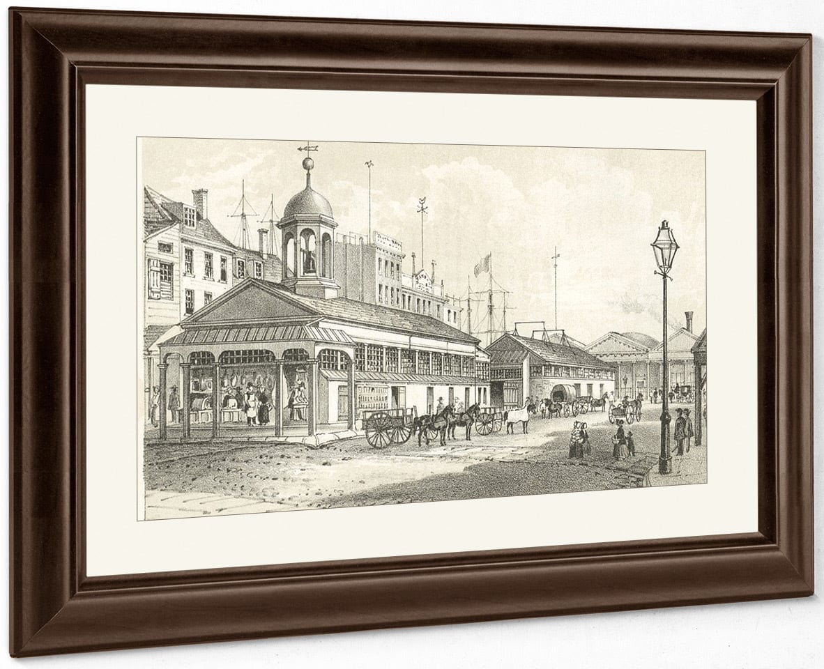 Catharine Market N.Y. 1850 2 By George Hayward Fine Art Print