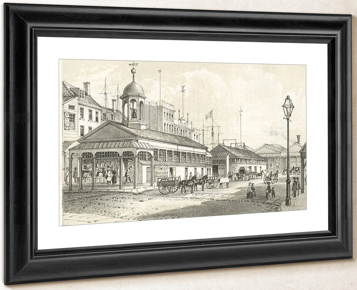 Catharine Market N.Y. 1850 2 By George Hayward Fine Art Print