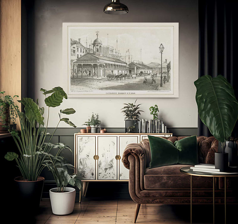 Catharine Market N.Y. 1850 2 By George Hayward Fine Art Print