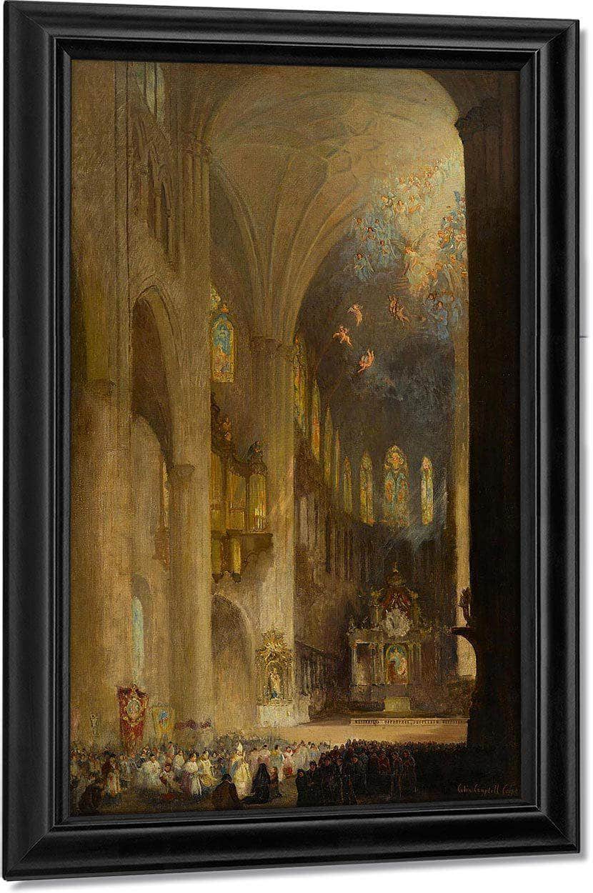Cathedral Interior By Colin Campbell Cooper Fine Art Print
