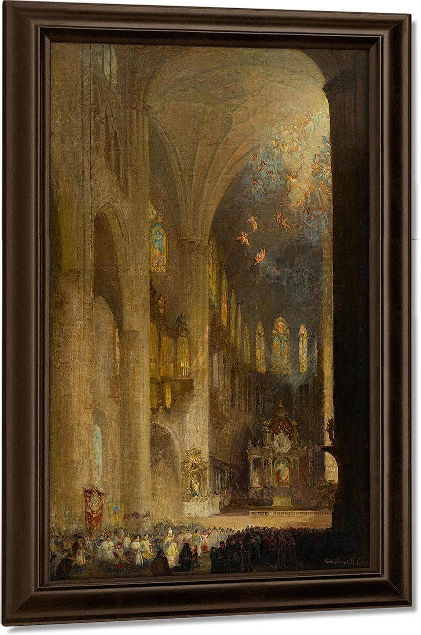 Cathedral Interior By Colin Campbell Cooper Fine Art Print