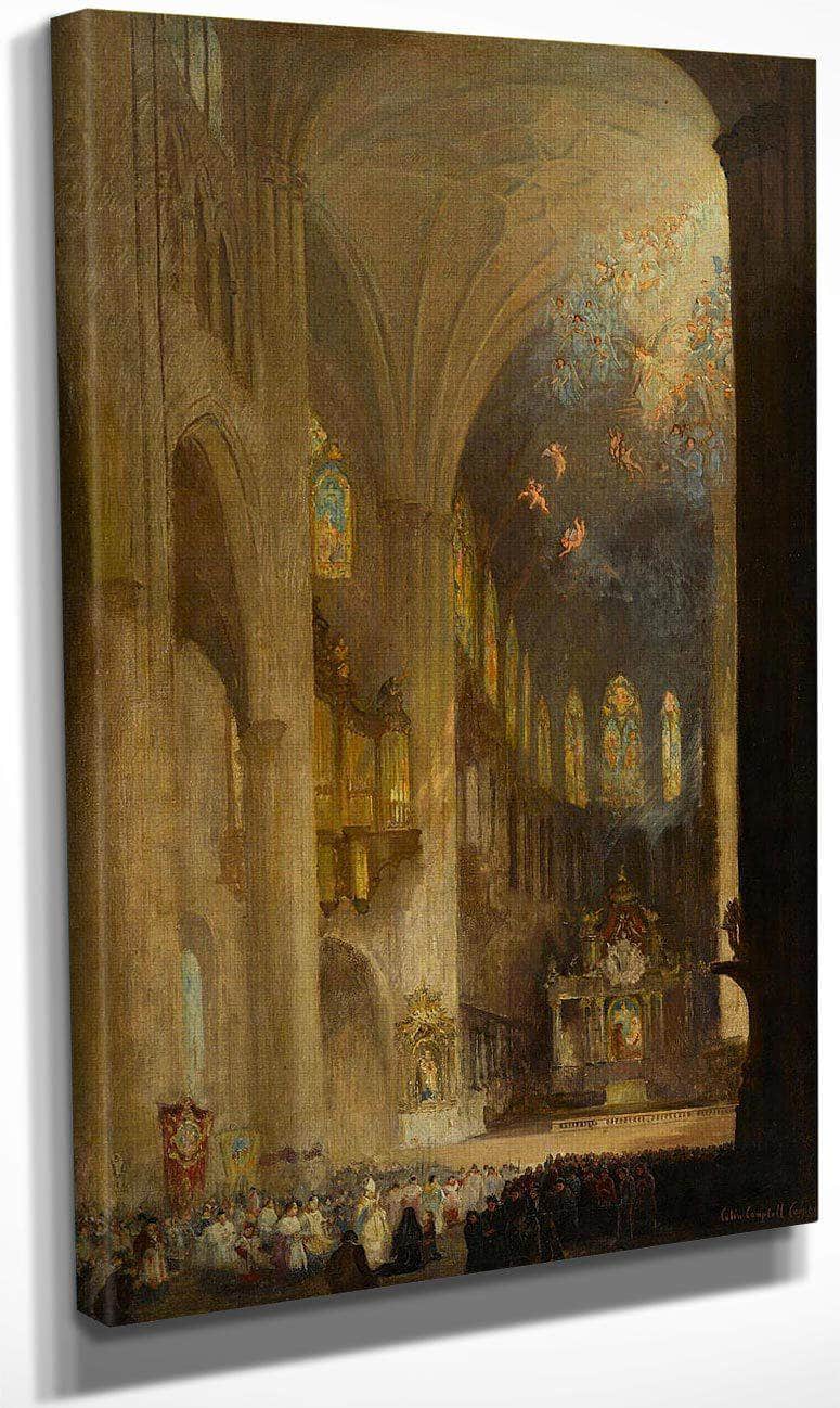Cathedral Interior By Colin Campbell Cooper Fine Art Print