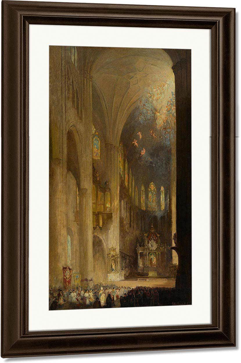 Cathedral Interior By Colin Campbell Cooper Fine Art Print