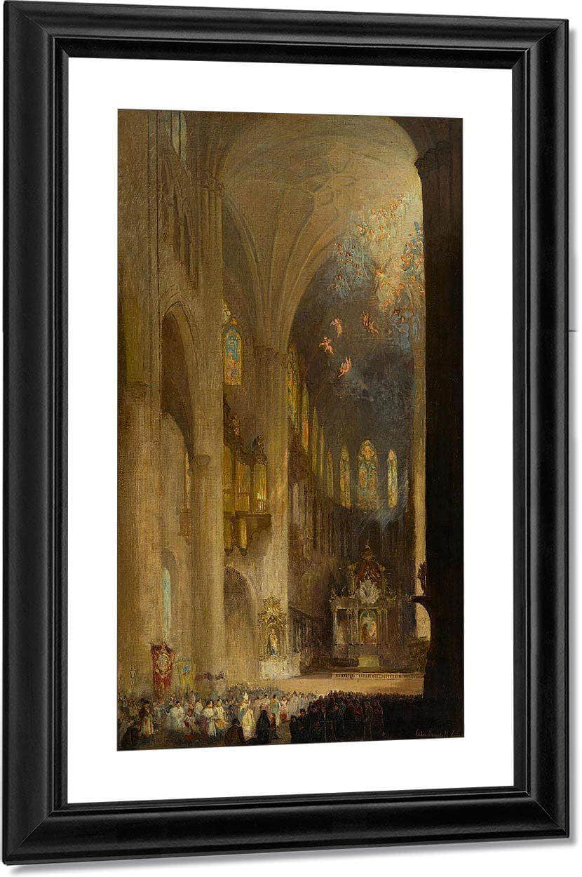 Cathedral Interior By Colin Campbell Cooper Fine Art Print