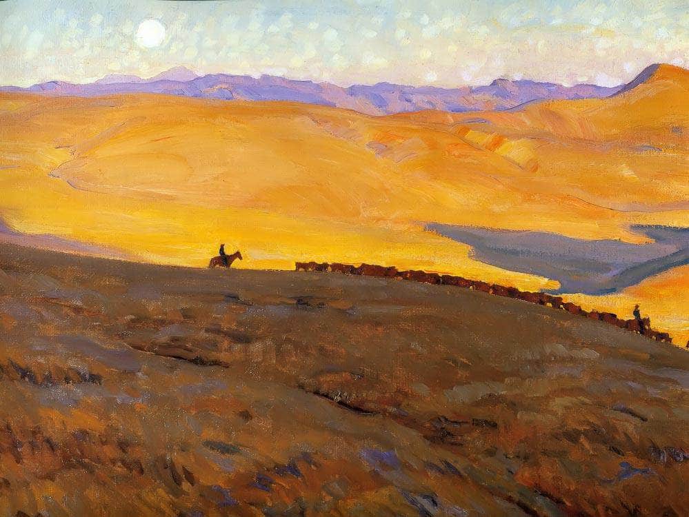 Cattle Country By Maynard Dixon Fine Art Print
