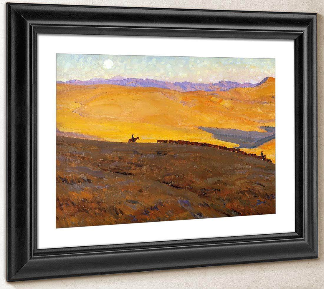 Cattle Country By Maynard Dixon Fine Art Print