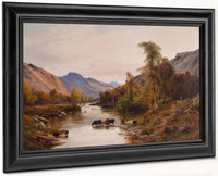 Cattle In The Highlands By Alfred De Breanski Fine Art Print