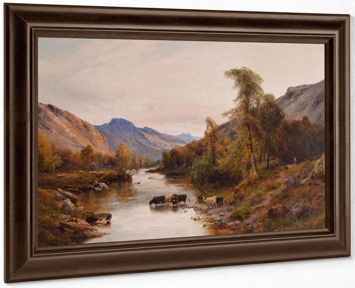 Cattle In The Highlands By Alfred De Breanski Fine Art Print