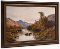 Cattle In The Highlands By Alfred De Breanski Fine Art Print