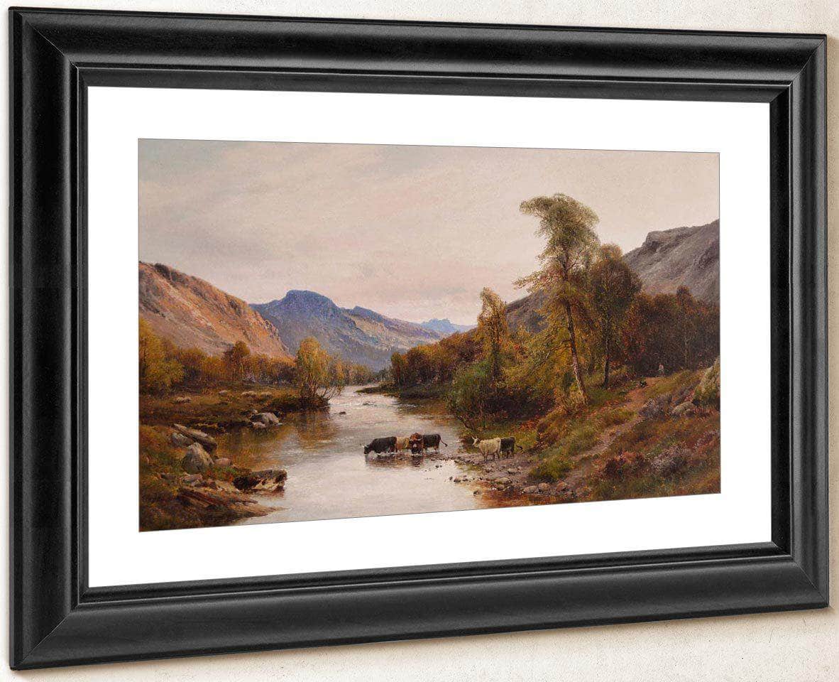 Cattle In The Highlands By Alfred De Breanski Fine Art Print