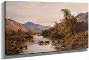 Cattle In The Highlands By Alfred De Breanski Fine Art Print