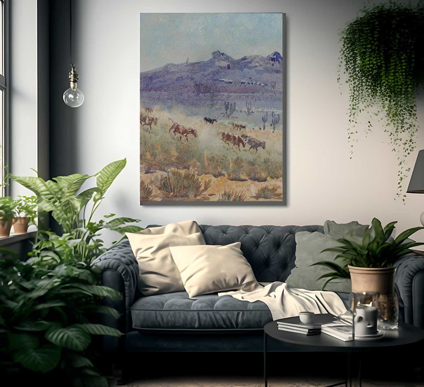 Cattle On A Trail By Edward Borein Fine Art Print