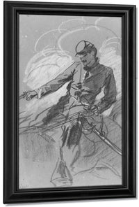 Cavalry Soldier On Horseback 1863 By Winslow Homer Fine Art Print