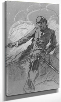 Cavalry Soldier On Horseback 1863 By Winslow Homer Fine Art Print