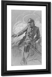 Cavalry Soldier On Horseback 1863 By Winslow Homer Fine Art Print