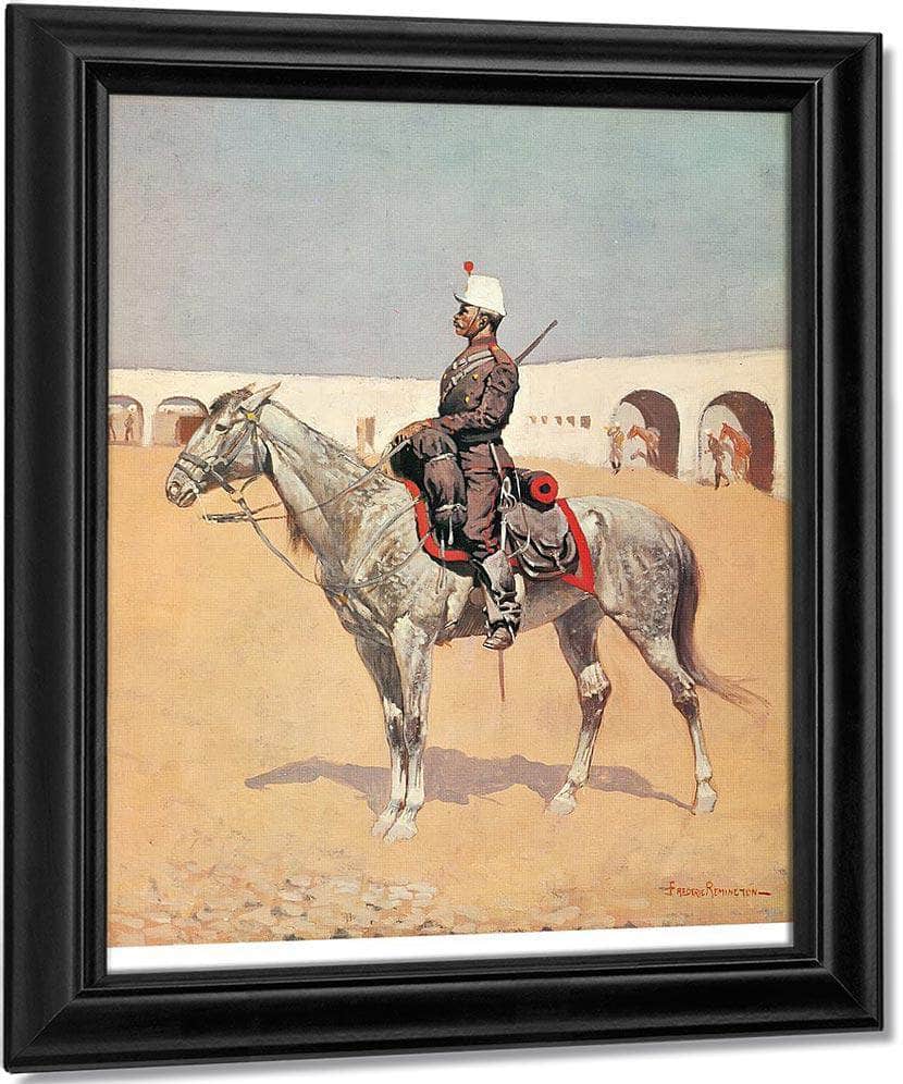 Cavalryman Of The Line,Mexico By Frederic Remington Fine Art Print