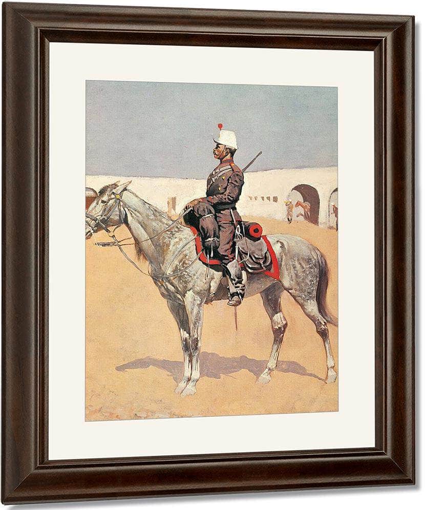 Cavalryman Of The Line,Mexico By Frederic Remington Fine Art Print