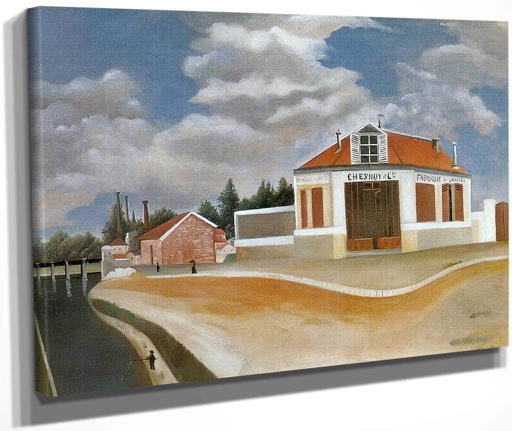 Chair Factory About 1897 La Fabrique De Chaises By Henri Rousseau Fine Art Print