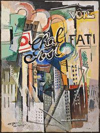 Chal Post Painting Albert Gleizes Canvas Art Fine Art Print