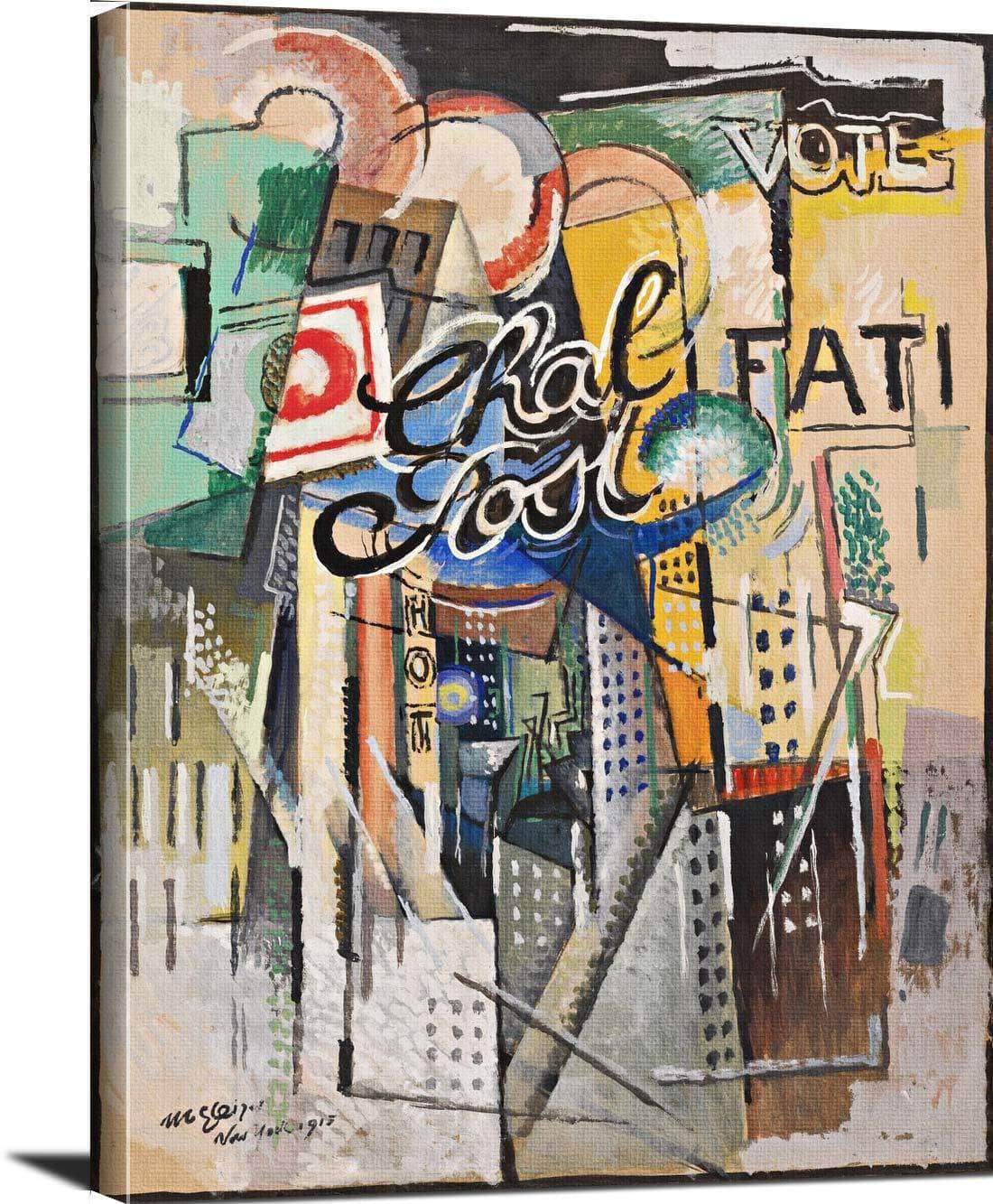 Chal Post Painting Albert Gleizes Canvas Art Fine Art Print