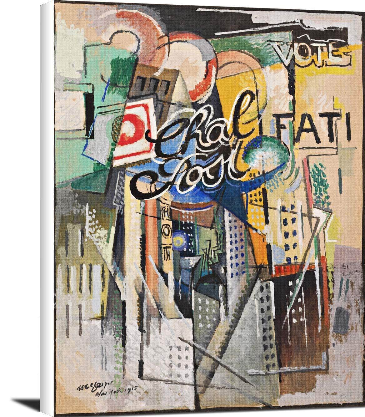 Chal Post Painting Albert Gleizes Canvas Art Fine Art Print