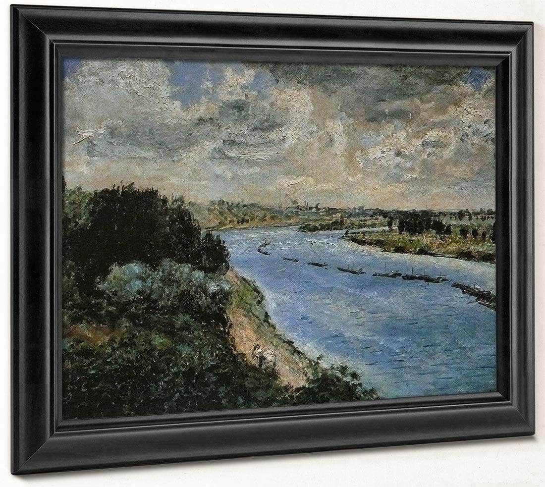 Chalands Sur La Seine By Pierre Auguste Renoir Fine Art Print