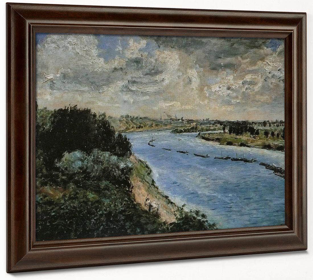 Chalands Sur La Seine By Pierre Auguste Renoir Fine Art Print