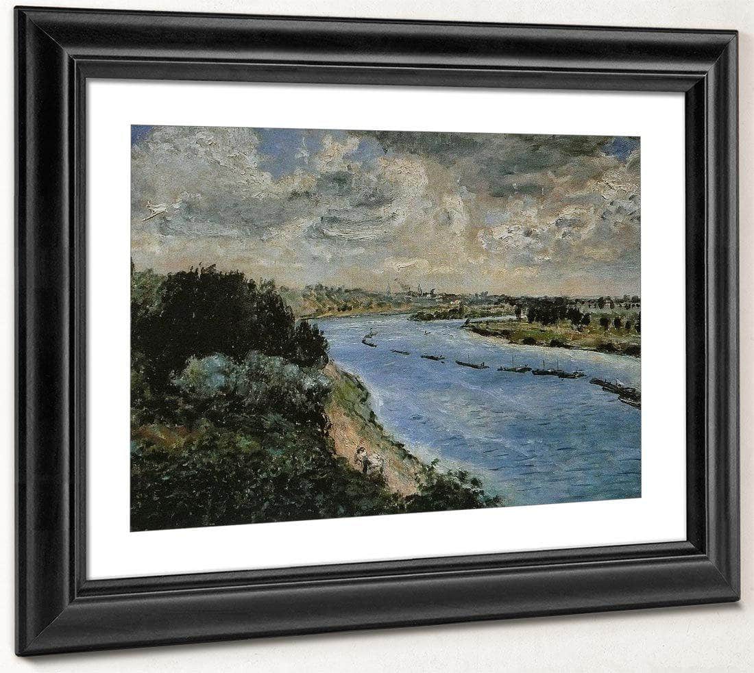 Chalands Sur La Seine By Pierre Auguste Renoir Fine Art Print