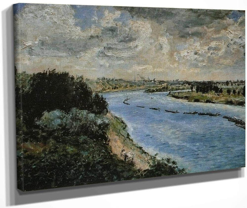 Chalands Sur La Seine By Pierre Auguste Renoir Fine Art Print