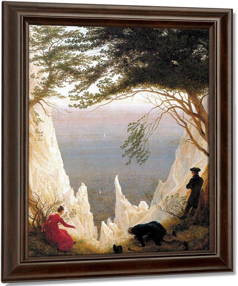 Chalk Cliffs On Rugen 1818 By Caspar David Friedrich Fine Art Print