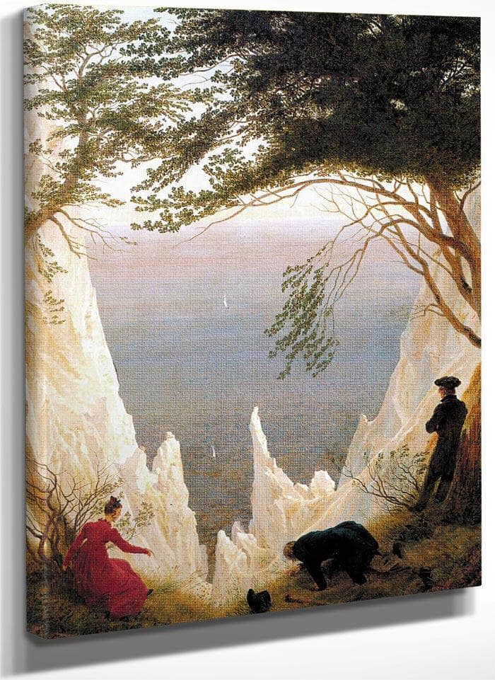 Chalk Cliffs On Rugen 1818 By Caspar David Friedrich Fine Art Print