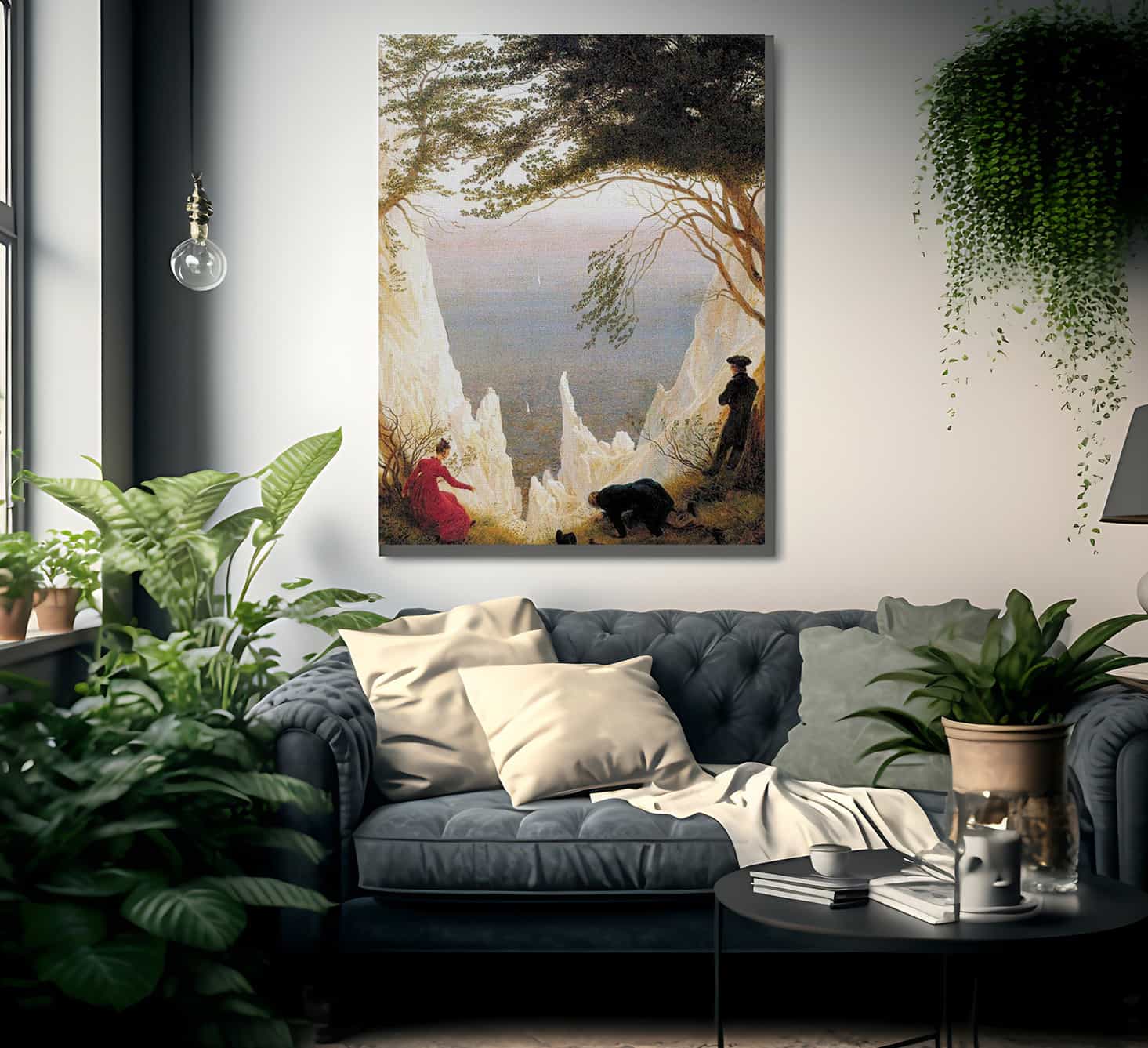 Chalk Cliffs On Rugen 1818 By Caspar David Friedrich Fine Art Print