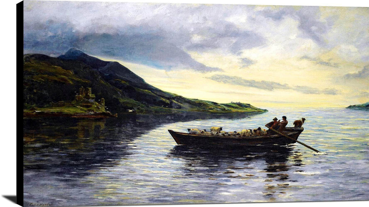 Changing Pastures Painting Colin Hunter Canvas Art Fine Art Print