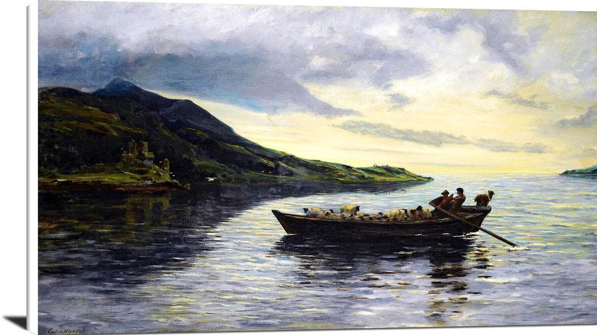 Changing Pastures Painting Colin Hunter Canvas Art Fine Art Print