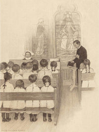 Chapel Grace Church Nursery The Century Magazine Interior Illustration November 1902 By Jessie Willcox Smith Fine Art Print