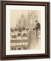 Chapel Grace Church Nursery The Century Magazine Interior Illustration November 1902 By Jessie Willcox Smith Fine Art Print