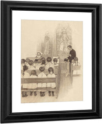 Chapel Grace Church Nursery The Century Magazine Interior Illustration November 1902 By Jessie Willcox Smith Fine Art Print