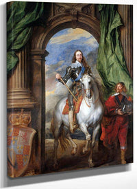 Charles I With Monsieur De St Antoine By Anthony Van Dyck Fine Art Print