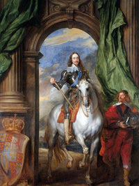 Charles I With Monsieur De St Antoine By Anthony Van Dyck Fine Art Print