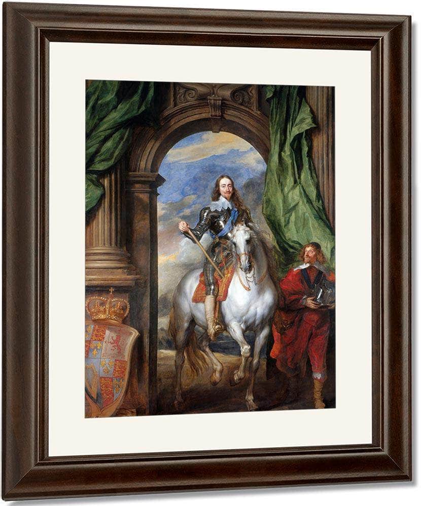 Charles I With Monsieur De St Antoine By Anthony Van Dyck Fine Art Print