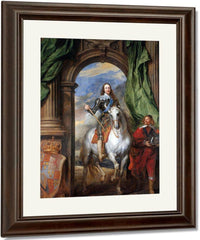 Charles I With Monsieur De St Antoine By Anthony Van Dyck Fine Art Print