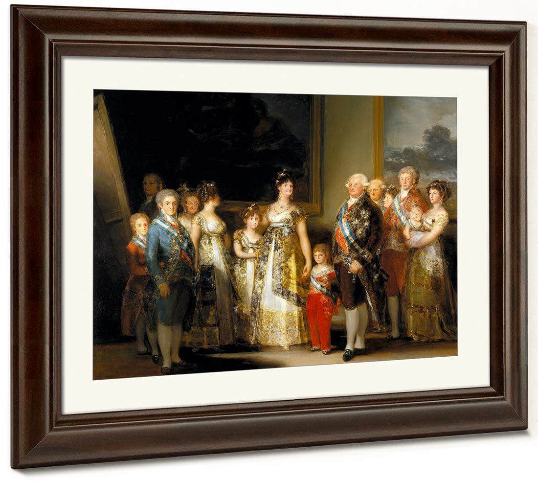 Charles Iv Of Spain And His Family 1800 1801 280X336Cm Prado Museum P00726 By Francisco De Goya Fine Art Print