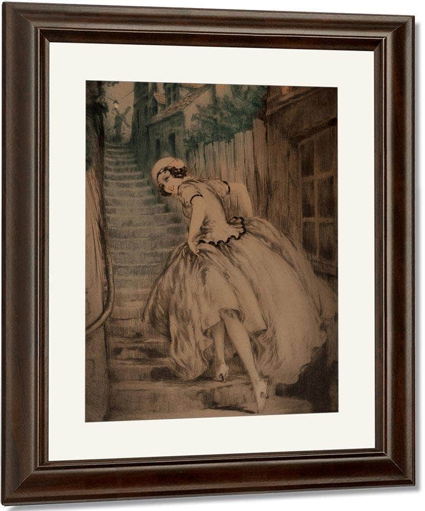 Charm Of Montmartre 1932 By Louis Icart Fine Art Print