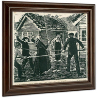 Chasing The Village Idiot By Nicolai Astrup Fine Art Print