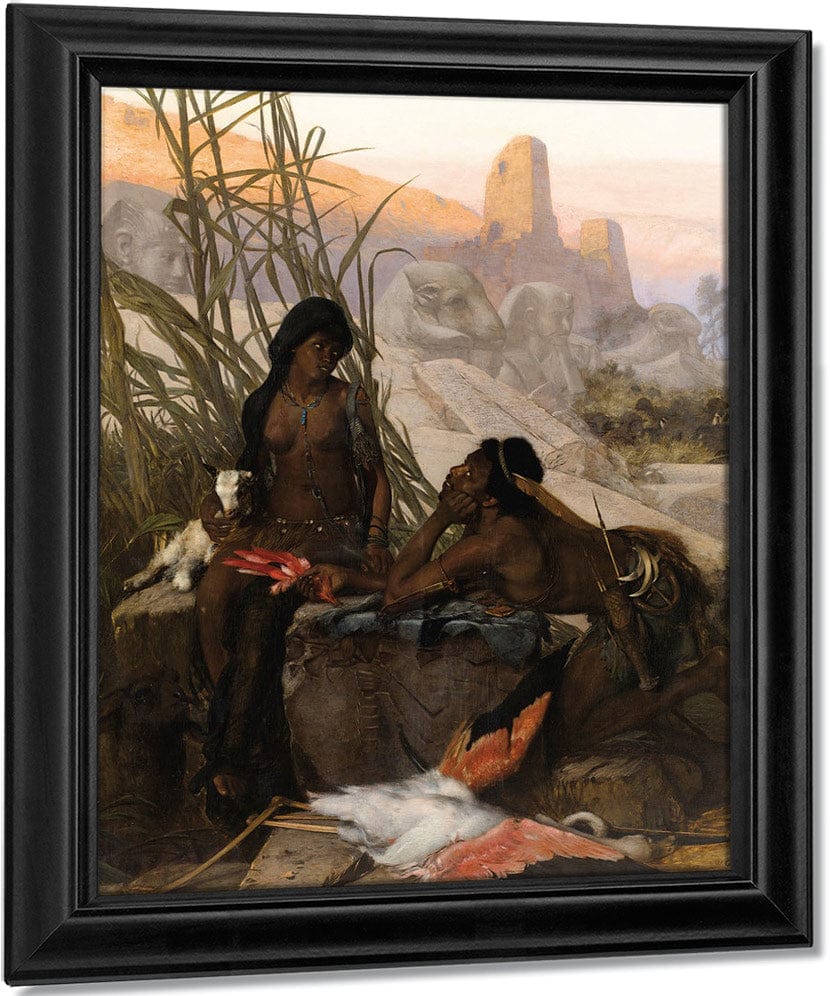Chasseurs Nubiens By Karl Ouren Fine Art Print