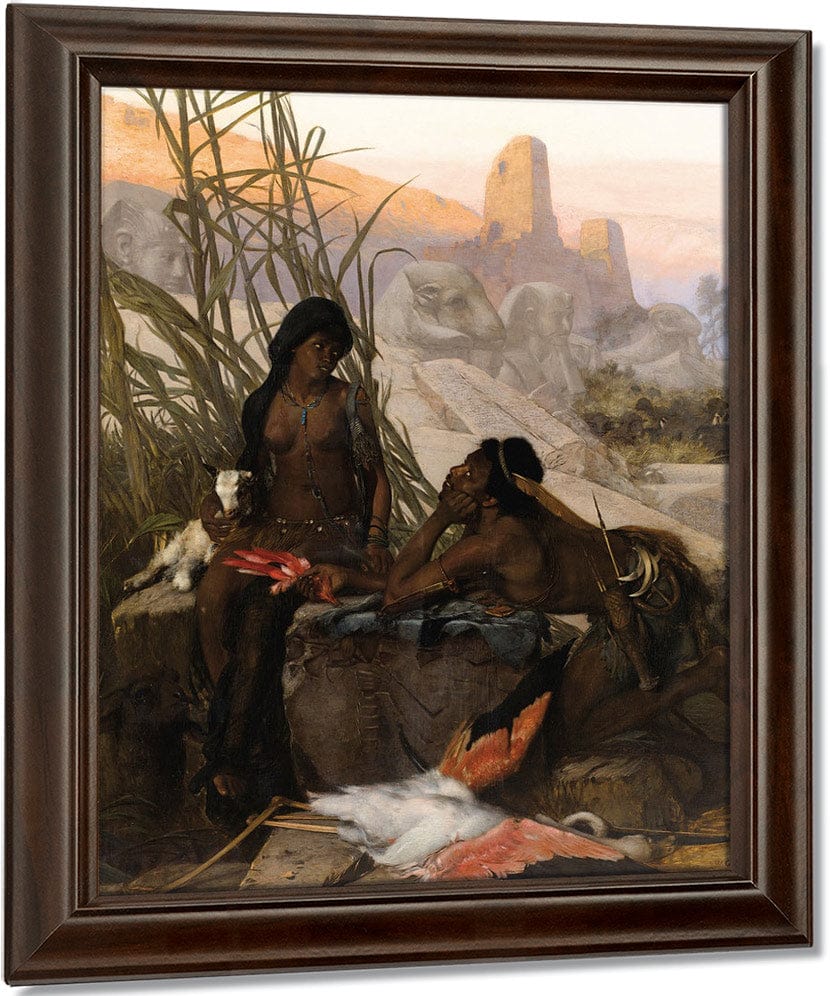 Chasseurs Nubiens By Karl Ouren Fine Art Print