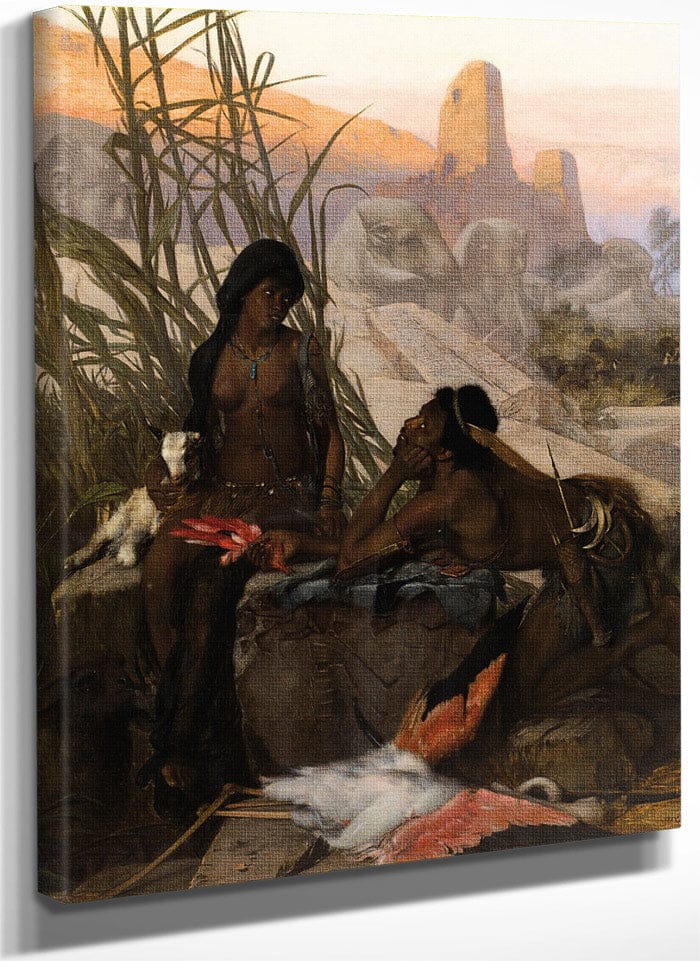 Chasseurs Nubiens By Karl Ouren Fine Art Print